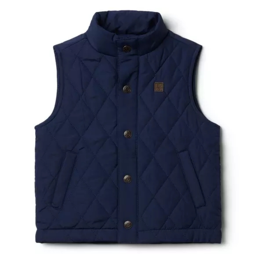 Janie and Jack, Boys Quilted Vest, Size 5-6